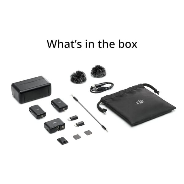 DJI Mic - Wireless Microphone System for Smartphones, Cameras, Laptops, Wireless Mic Lavalier with Dual-Channel Recording, 15-Hour Battery Life - Image 5