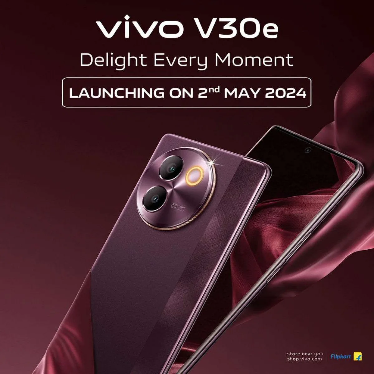 vivo confirms V30e is launching on May 2