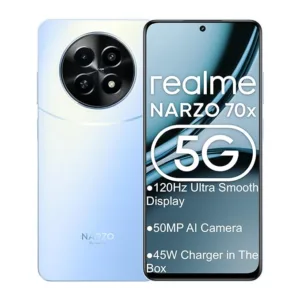 realme NARZO 70x 5G (Ice Blue, 6GB RAM,128GB Storage),120Hz Ultra Smooth Display,Dimensity 6100+ 6nm 5G,50MP AI Camera