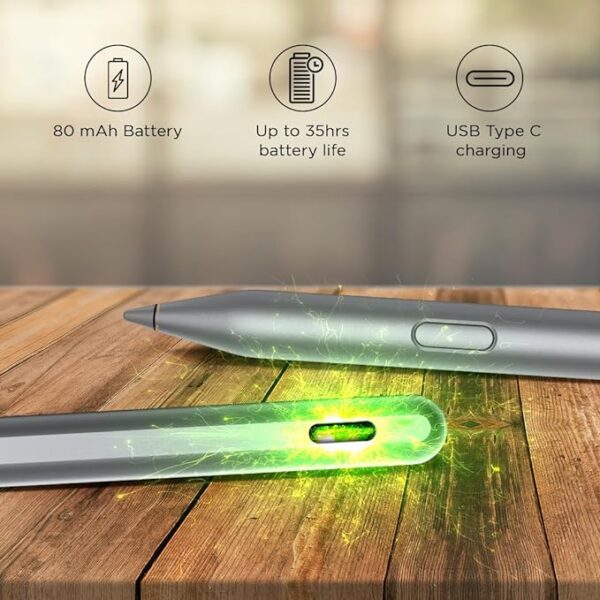 Lenovo Original Pen Plus for Tablet, Slim Design - Weighing Only 14 Grams,4096 Pressure Levels,80 Mah Battery - Image 6