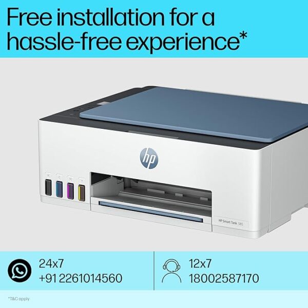 HP 585 All-in-One WiFi Colour Wireless Printer - Image 4