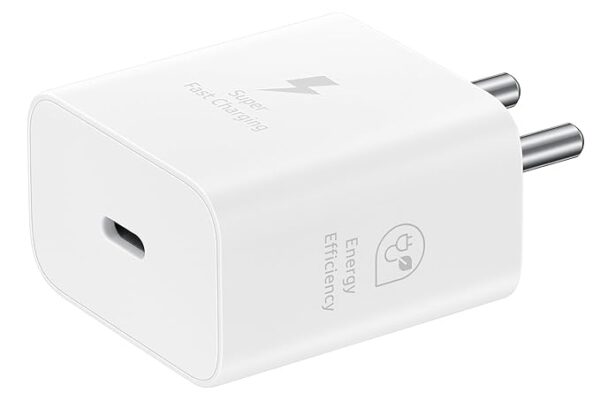 Samsung Original 25W Type-C Travel Adaptor Without Cable, White and Black - Image 2