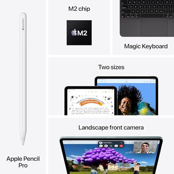 Apple iPad Air 11″ (M2): Liquid Retina Display, 256GB,  Wi-Fi , Touch ID, All-Day Battery Life - Image 5