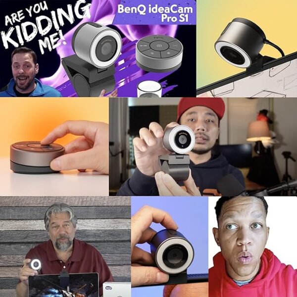 BenQ Ideacam S1 Pro,Webcam with Noise Canceling Microphone & Light,Webcam to Document Cameras & Macro View,USB Web Cam - Image 6