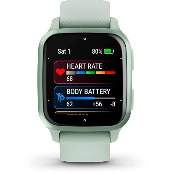 Garmin Venu Sq 2, GPS Smartwatch with Bright Touchscreen Display, Up to 6 Days of Battery Life, Metallic Mint - Image 4