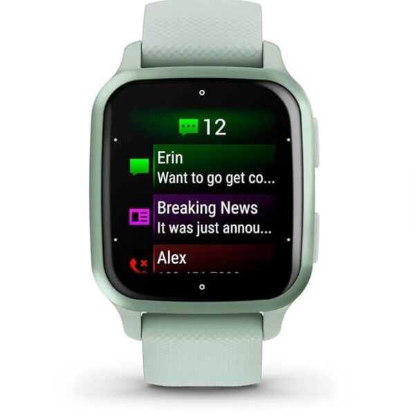Garmin Venu Sq 2, GPS Smartwatch with Bright Touchscreen Display, Up to 6 Days of Battery Life, Metallic Mint - Image 2