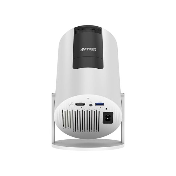 Ant Esports View 521 Smart LED Projector - White | 1080P & 4K Support I 2500 Lumens I WiFi +BT, Android 9 I HDMI/USB I Upto 130\"(330cm) Max Screen I Speaker Power 3W I 720P Native Included 120Screen - Image 2