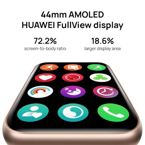 Huawei Watch Fit 2 Smartwatch, 44mm FullView AMOLED Display, Bluetooth Calling, Healthy Living Management, Up to 10-Day Battery Life, Fitness Tracking, Auto Spo2 Monitor, 5 ATM, Midnight Black - Image 3