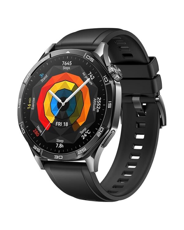 HUAWEI Watch GT 5 46mm Smartwatch, Up to 14 Days Battery Life, iOS & Android Compatible,Built in Maps, Pro-Level Sports Call&Message Reply(Black, 46mm)