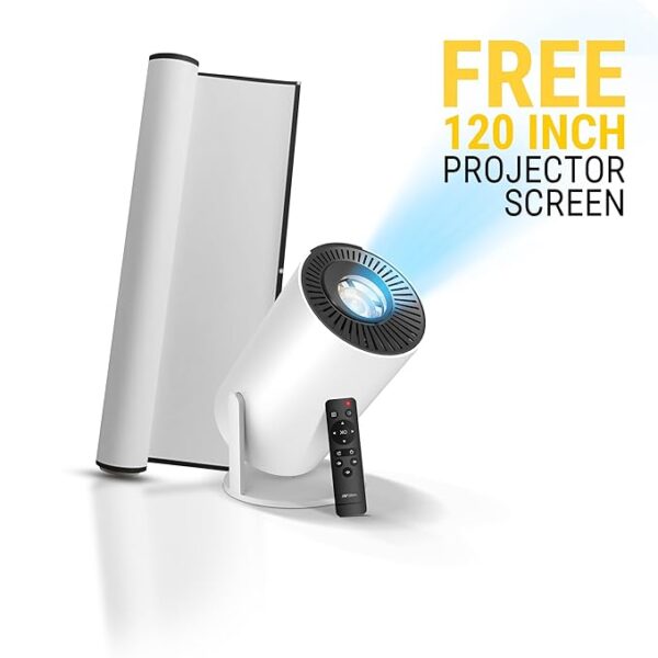 Ant Esports View 521 Smart LED Projector - White | 1080P & 4K Support I 2500 Lumens I WiFi +BT, Android 9 I HDMI/USB I Upto 130\"(330cm) Max Screen I Speaker Power 3W I 720P Native Included 120Screen - Image 4