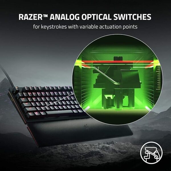 Razer Huntsman V2 - Optical Gaming Keyboard (Clicky Purple Switch) - US Layout - Image 2