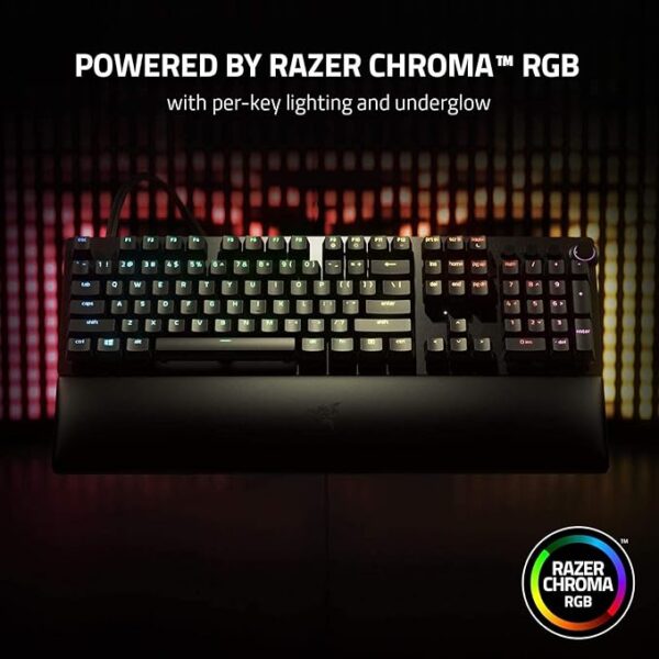 Razer Huntsman V2 - Optical Gaming Keyboard (Clicky Purple Switch) - US Layout - Image 4
