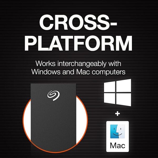 Seagate One Touch Hub 18TB Desktop External HDD USB-C & USB 3.0 Port, with 3 yr Data Recovery Services, for Computer PC Laptop Mac, 6 Month Mylio Create and Dropbox Plan (STLC18000402), Black - Image 4
