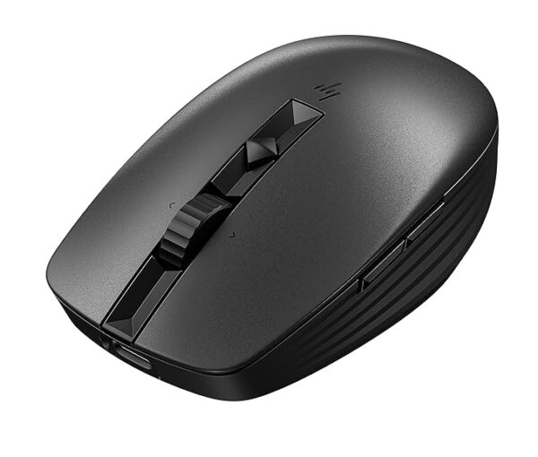 HP 710 Rechargeable Silent Bluetooth Mouse/6 Programmable Buttons/90-Day Rechargeable Battery Life Track-On Glass Sensor(Graphite) - Image 4