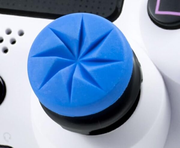 KontrolFreek FPS Freek Edge for PlayStation 4 (PS4) and PlayStation 5 (PS5) Controller | Performance Thumbsticks Covers Gaming Joystick | 1 High Convex Stick, 1 Convex Stick Lowered | Blue - Image 5