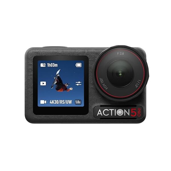 DJI Osmo Action 5 Pro Adventure Combo, Action Camera 4K with 1/1.3\" Sensor, 12h Extended Battery Life with 3 Batteries, Stabilization, Dual OLED Touchscreens, Mini Action Camera for Travel, Vlog - Image 4