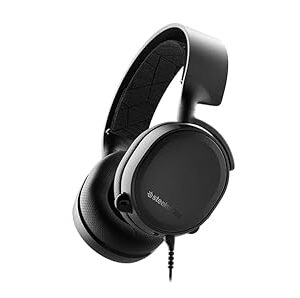 SteelSeries Arctis 3 | All-Platform Gaming Wired On Ear Headset for PC - PlayStation 5 and PS4, Xbox, Nintendo Switch, VR, Mobile Gaming, and iOS - Black