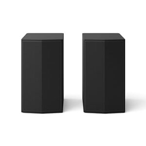 LG SPT8-S, 100W, 2.0 Channel Soundbar Rear Speaker Kit for S70TY, SQ70TY, SG10TY, S77TY, S90TY Soundbar Models., Powerful and Wrap-Around Sound, Design Fits Your Space, Black