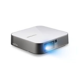 ViewSonic M2e (1920x1080) Resolution LED Projector, 100\'\' Maximum Display, 1000 Lumens, Auto Focus+ WiFi+ Bluetooth+6W Harman Kardon Speaker, Bluetooth,HDMI, USB Type-C Connectivity