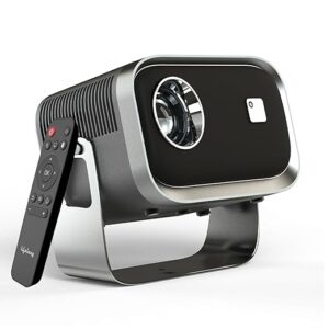 Lifelong Minipix Smart Projector for Home, Native 720p HD with 4K Support, Android 9 with Built-in Apps (Netflix, YouTube, Prime), 3500 Lumens, in-Built Speaker, Compact Design, 100\" Max Display