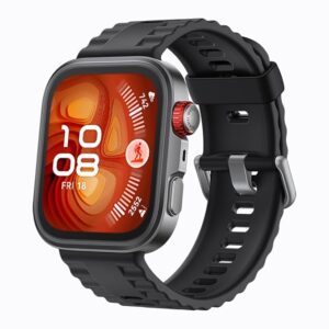 HUAWEI Watch FIT4 Pro Smartwatch, 1.82\" Sapphire Display Titanium Alloy Bezel, Up to 10-Day Battery Life, Dual Band GPS, Golf Courses map, 40 m Free Diving, Compatible with Android iOS, Black