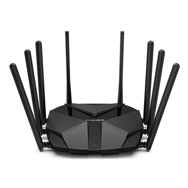 Mercusys MR90X AX6000 8-Stream Wi-Fi 6 Router | 6000 Mbps Tri-Band Wireless 2.5 Gbps Muti – Gigabit Port, 4×4 MU-MIMO, Smart WiFi Connect, WPA3