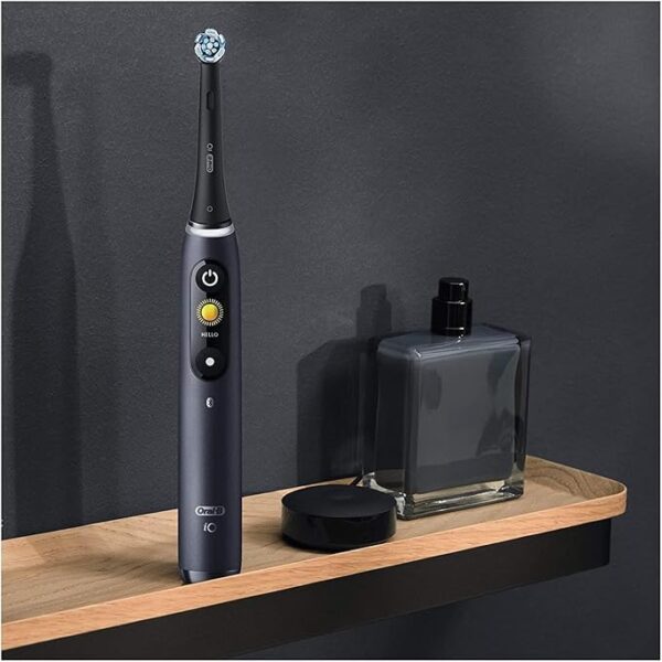Oral-B iO8 Ultimate Electric Toothbrush, 6 Smart Modes, Pressure Sensor, Interactive Display & AI Personalization, 3hr Quick Charge, 2 Year Warranty by Oral B, IPX7, Travel case & refill holder - Image 2
