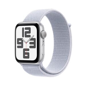 Apple Watch SE (2nd Gen) [GPS 44mm] Smartwatch with Silver Aluminum Case . Fitness & Sleep Tracker, Crash Detection, Heart Rate Monitor, Retina Display