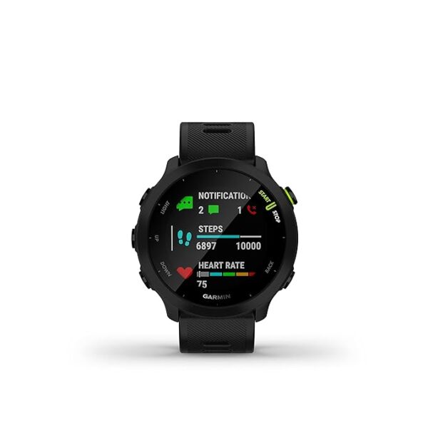 GARMIN Forerunner 55, GPS Running Watch with Daily Suggested Workouts, Up to 2 Weeks of Battery Life (Black) - Image 2
