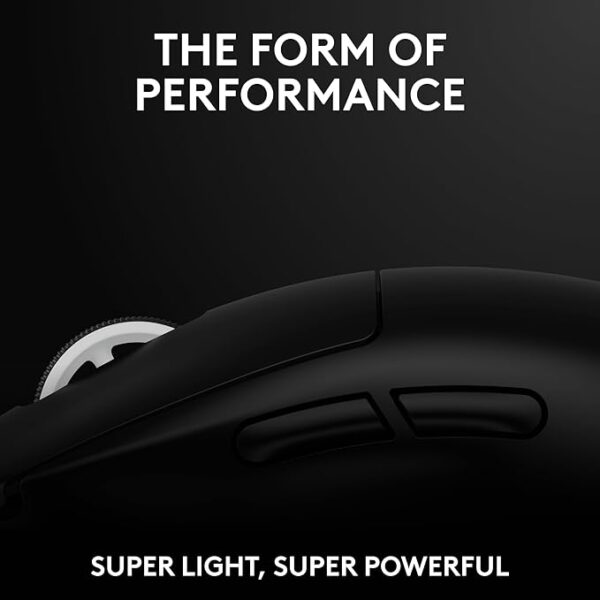 Logitech G PRO X Superlight 2 Lightspeed Wireless Gaming Mouse, Lightweight, LIGHTFORCE Hybrid Switches, Hero 2 Sensor, 32,000 DPI, 5 Programmable Buttons, USB-C Charging, PC & Mac - Black - Image 2