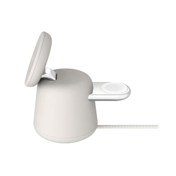 Belkin 2-in-1 Wireless MagSafe 15W Fast Charging Dock | Compatible with iPhone 16, 15, 14, 13, and 12 Series, AirPods - Image 2