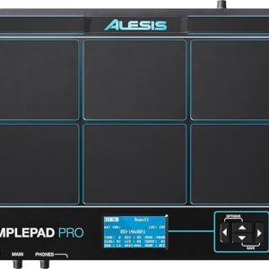Alesis Sample Pad Pro SamplePad Pro - 8-pad percussie en sample-triggering instrument met dubbele zone rubberen pads, actieve LED-verlichting