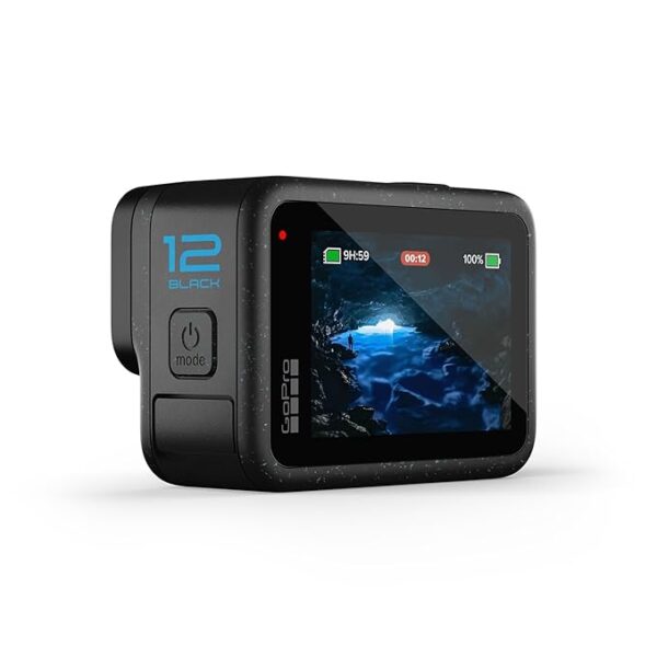 GoPro HERO12 Waterproof Action Camera with Front & Rear LCD Screens, 5.3K60 Ultra HD Video, HyperSmooth 6.0 + AutoBoost, Live Streaming with Enduro Battery - Image 2