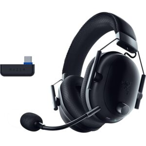 Razer BlackShark V2 Pro Wireless PlayStation Gaming Headset: 50mm Drivers - Wideband Mic - Comfortable Noise Isolating Earcups - for PS5, Console, PC, Mac - Bluetooth, USB-C - 70 Hr Battery - Black