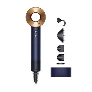 Dyson Supersonic Hair Dryer|Fast Drying|No Heat Damage|5 attachments|7 styling, 3 Speed & 3 Heat Settings|Travel Friendly|Unisex Usage|Intelligent Heat Control