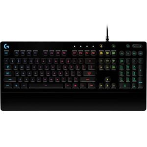 Logitech G G213 Prodigy USB Gaming Keyboard with LIGHTSYNC RGB Backlit Keys, Spill-Resistant, Customizable Keys, Dedicated Multi-Media Keys (Black)