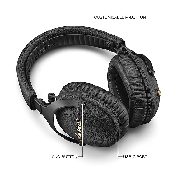 Marshall Monitor III Active Noise Canceling Over Ear Bluetooth Headphones - Image 6