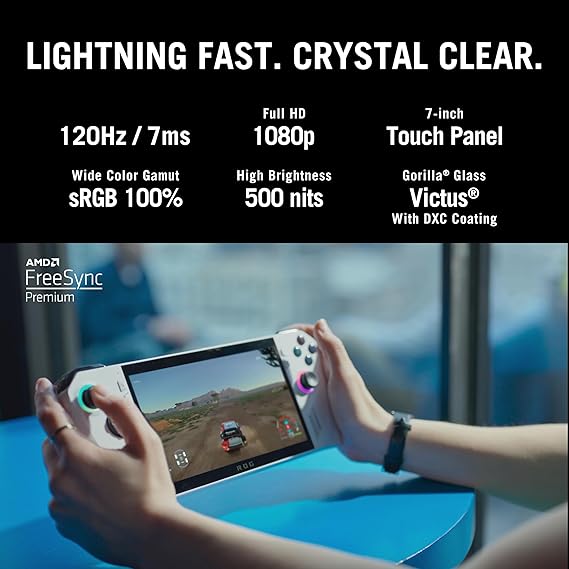 ASUS ROG Ally, AMD Ryzen Z1 Extreme, 16GB RAM, 512GB SSD, 7\"/17.78cm, 120Hz, Windows 11 Home, White, RC71L-NH001W-Sealed Pack - Image 6