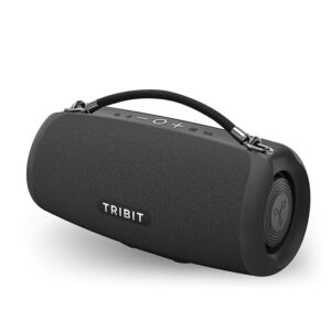 New Tribit StormBox Lava Portable Bluetooth Speaker, 80W Loud Wireless Speaker, 24H Playtime, IP67 Waterproof, Bluetooth 5.4, Custom EQ, XBass, Built-in Mic, TWS Pairing for Camping/Beach/Party/Outdoor