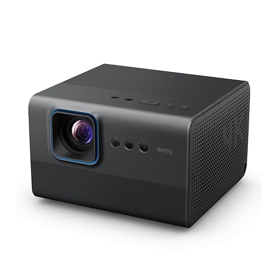BenQ GP520 4K 4LED Smart Projector,Brightness 2600 ANSI Lumens,Excellent Colors 98% REC709,Upto 200\"Screen Size,Auto 2D keystone,24W Speakers,Certified Google TV,WiFi,HDMI 2.1,USB-C,USB-A,Black color