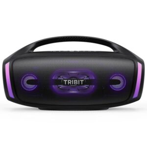 New Tribit StormBox Blast 2 Bluetooth Speaker, 200W Portable Speaker with Subwoofer, XBass, LED Lights, Bluetooth 5.4, IP67, Custom EQ, 30H Playtime, Karaoke Function - Sealed Pack With 1 Year Brand Warranty