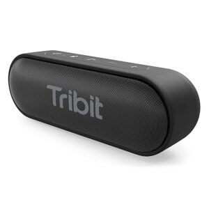 Tribit New Version XSound Go Wireless Bluetooth 5.3 Speakers with Loud Stereo Sound & Rich Bass 16W,24H Playtime,150 ft Bluetooth Range,Outdoor Lightweight IPX7 Waterproof,Built-in Mic (Black)