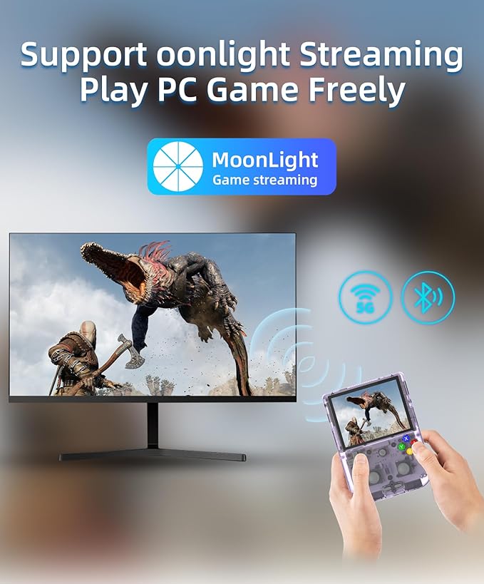 Anbernic RG405V Handheld Console Game 4\'\' IPS Touch Screen Android 12 Unisoc Tiger T618 64-Bit Game Player Built-In 5500Mah Battery 128G TF Card With 3154 Games(RG405V Purple) - Image 7