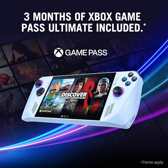 ASUS ROG Ally, AMD Ryzen Z1 Extreme, 16GB RAM, 512GB SSD, 7\"/17.78cm, 120Hz, Windows 11 Home, White, RC71L-NH001W-Sealed Pack - Image 4