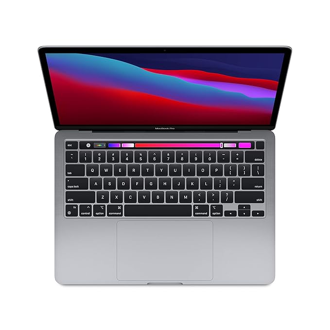 Apple 2020 MacBook Pro (13.3-inch/33.78 cm, M1 chip with 8‑core CPU and 8‑core GPU, 8GB RAM, 256GB SSD) - Space Grey - Image 2