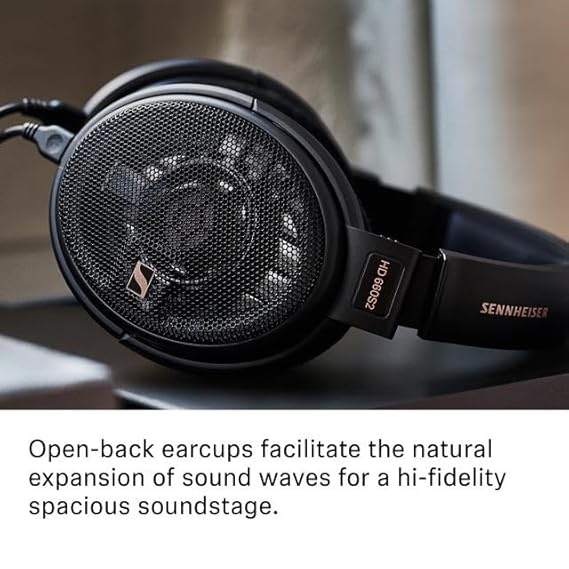 Sennheiser HD 660S2 Open‑Back Hi-Res Audiophile Headphones, Ultra‑Light Aluminum Voice Coil, Extended Sub‑Bass, 300 Ohm Impedance & Airflow Transducer, Plush Ear Cushions, Premium Comfort, 2Y Warranty - Image 4
