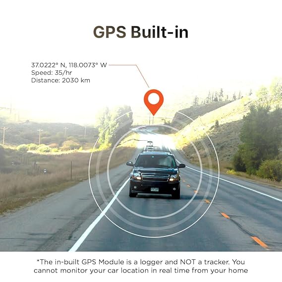 Qubo Car Dash Camera Pro (with GPS Logger) Dash Cam | from Hero Group | Made in India | Full HD 1080p | Wide Angle View | G-Sensor | Wi-Fi | Emergency Recording | Supports Up to 256 GB SD Card - Image 5