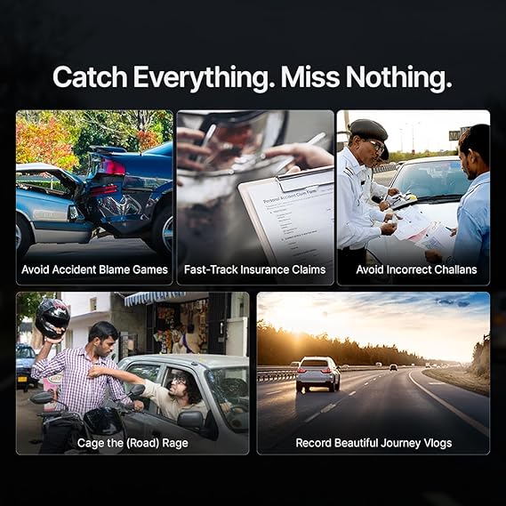 Qubo Car Dash Camera Pro (with GPS Logger) Dash Cam | from Hero Group | Made in India | Full HD 1080p | Wide Angle View | G-Sensor | Wi-Fi | Emergency Recording | Supports Up to 256 GB SD Card - Image 7