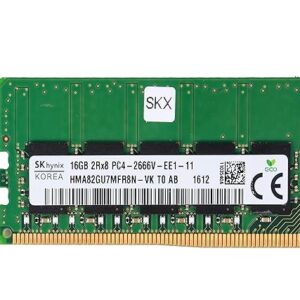 SK HYNIX 16GB PC4-2666V-E DDR4 UNBUFFERED ECC 2RX8 Memory UDIMM HMA82GU7MFR8N-VK