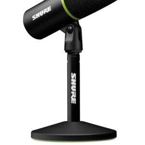 Shure MV6 Gaming Microphone, Dynamic USB PC Mic for Gaming & Streaming - Desktop Stand, Background Noise Cancellation, Tap-to-Mute & 3.5mm Output for Real-Time Headphone Monitoring